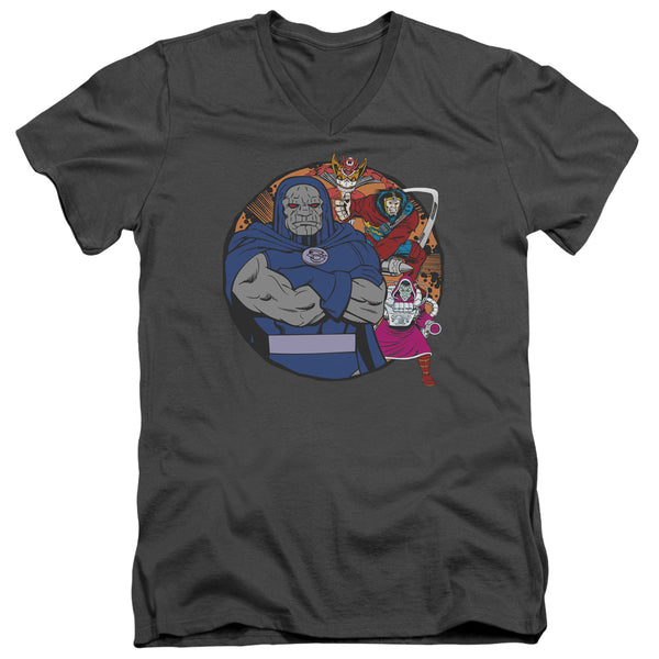 DC - Apokolips Represent Adult Slim Fit V Neck Cotton