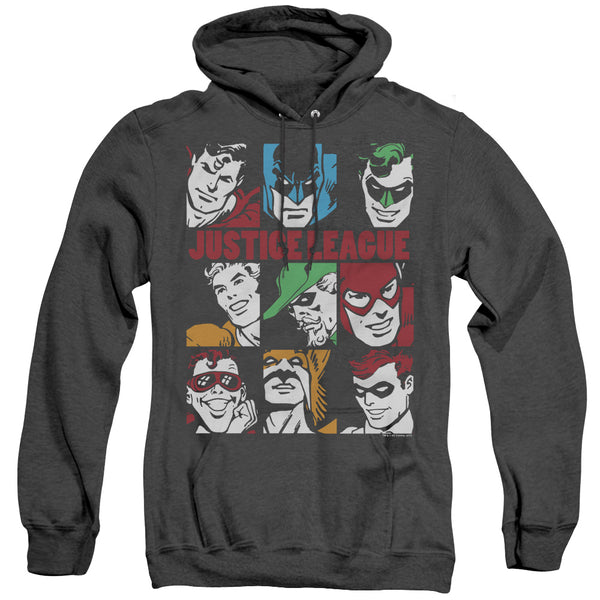 DC - Nine Blocks Of Justice Adult Heather Hoodie