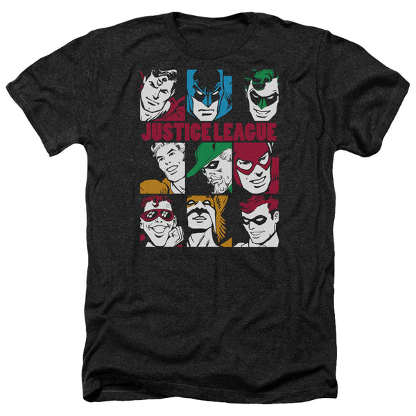 DC - Nine Blocks Of Justice Adult Regular Fit Heather Short Sleeve