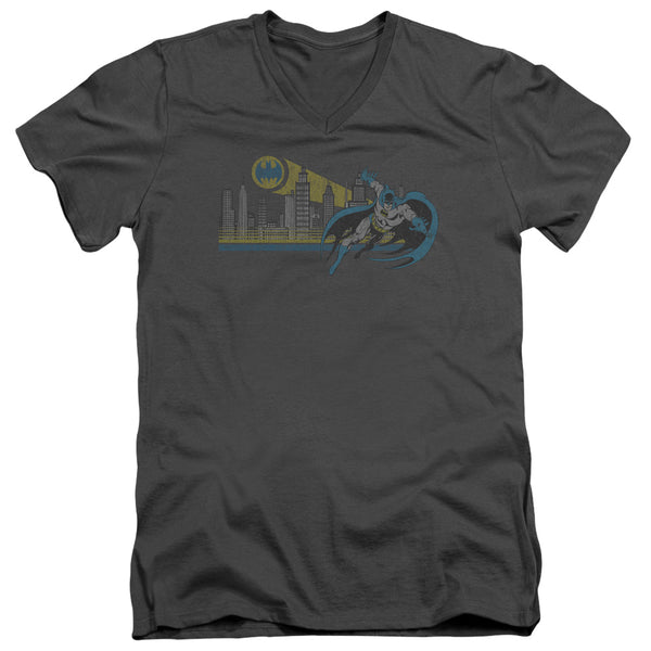 DC - Gotham Retro Adult Slim Fit V Neck Cotton