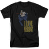 DC - I Love Nerds Adult Regular Fit Short Sleeve