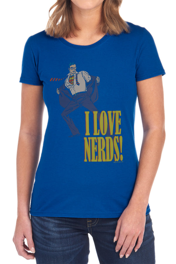 DC - I Love Nerds Women's Short Sleeve