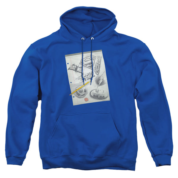 DC - Logo Note Paper Adult Pullover Hoodie