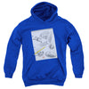 DC - Logo Note Paper Youth Hooded Sweatshirt