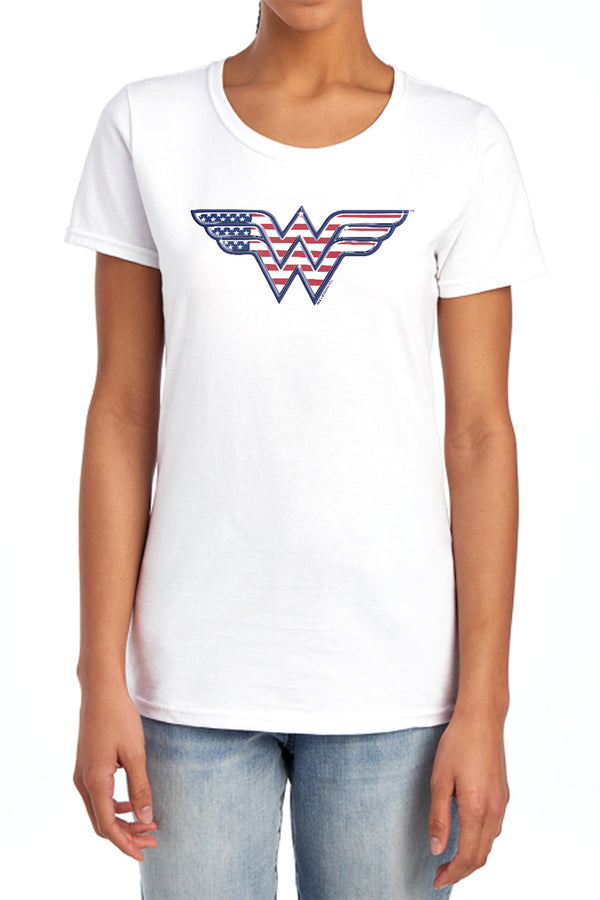 DC - Red,White & Blue Women's Short Sleeve