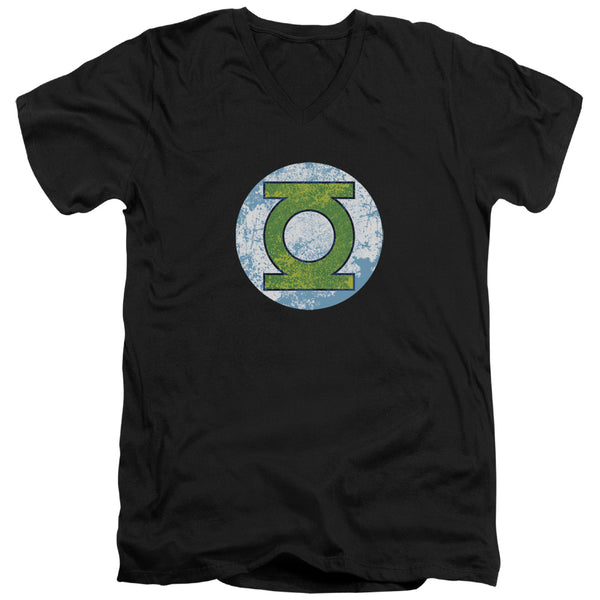 DCO - Gl Neon Distress Logo Adult Slim Fit V Neck Cotton