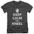 DC - Keep Calm And Kneel Adult Slim Fit V Neck Cotton