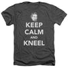 DC - Keep Calm And Kneel Adult Regular Fit Heather Short Sleeve