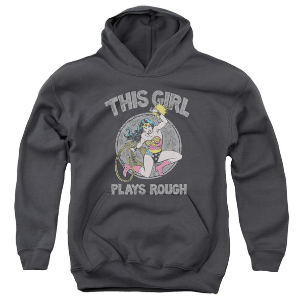DC - Plays Rough Youth Hooded Sweatshirt