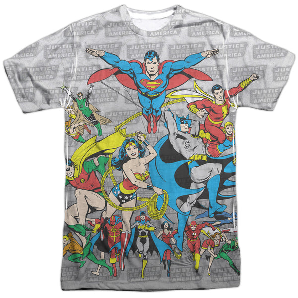 DC - Justice League Assemble Adult Regular Fit Short Sleeve 100% Poly