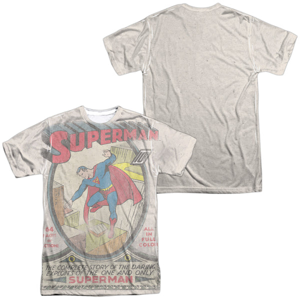 DC - Superman #1 Distressed Adult Regular Fit Short Sleeve 100% Poly