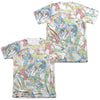 DC - Super Collage Adult Regular Fit Short Sleeve 65 - 35 Poly - Cotton