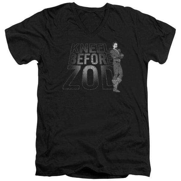 DC - Kneel Zod Adult Slim Fit V Neck Cotton