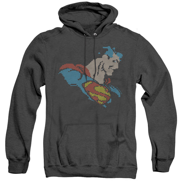 DC - Lite Brite Superman Adult Heather Hoodie