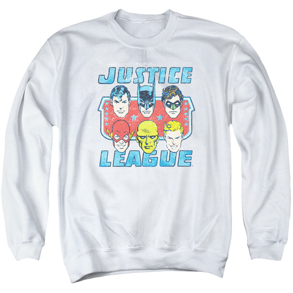 DC - Faces Of Justice Adult Crewneck Sweatshirt