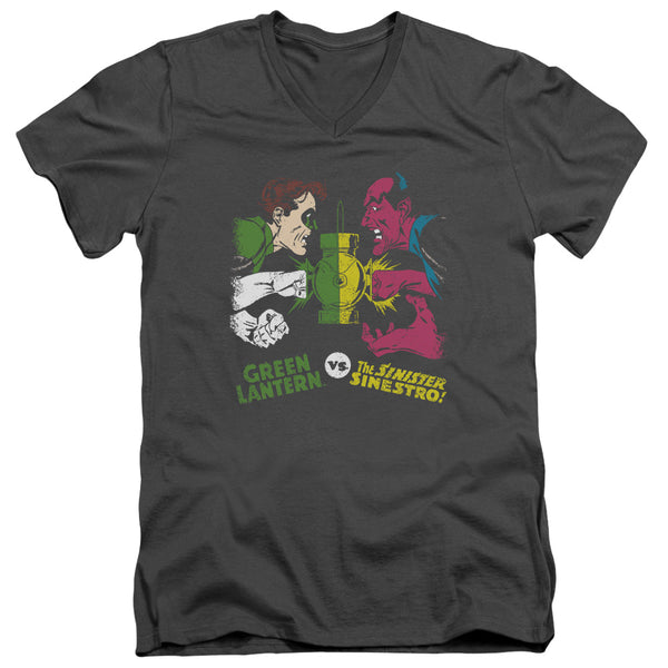 DC - Gl Vs Sinestro Adult Slim Fit V Neck Cotton