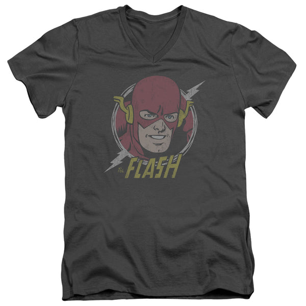 Flash - Vintage Voltage Adult Slim Fit V Neck Cotton
