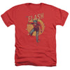 Flash - Circle & Stars Adult Regular Fit Heather Short Sleeve