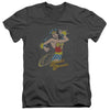 DC - Spinning Adult Slim Fit V Neck Cotton