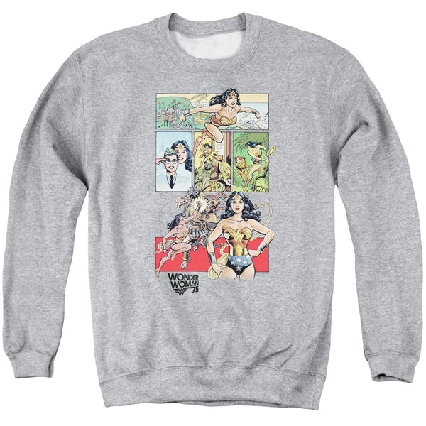 Wonder Woman - Ww75 Comic Page Adult Crewneck Sweatshirt