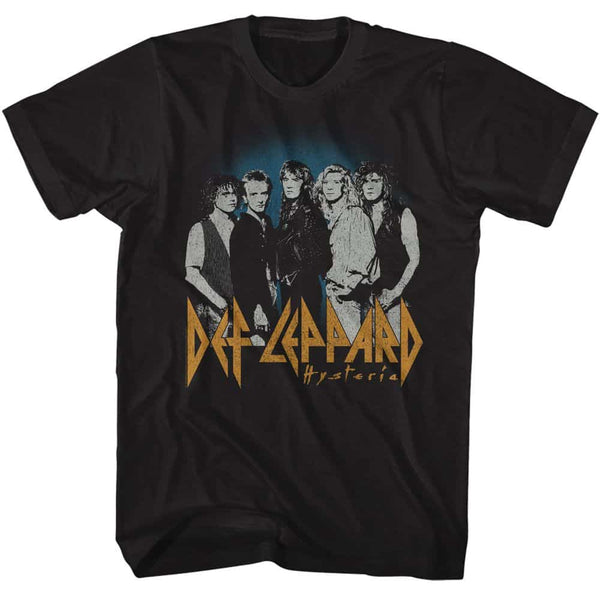 Def Leppard Blue Fade Background- S/S Tshirt