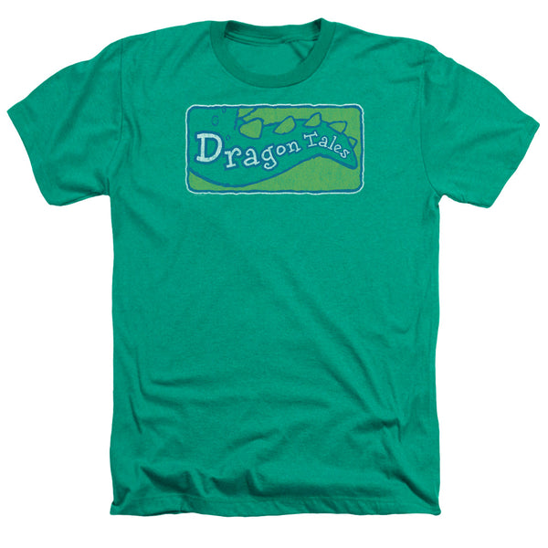 Dragon Tales - Logo Distressed Adult Regular Fit Heather Short Sleeve
