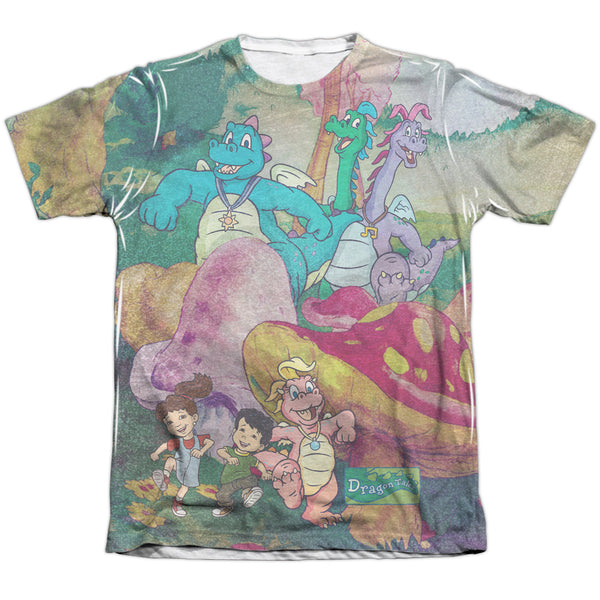 Dragon Tales - Mushroom Meadow Adult Regular Fit Short Sleeve 65 - 35 Poly - Cotton