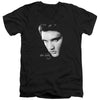 Elvis Presley - Face Adult Slim Fit V Neck Cotton