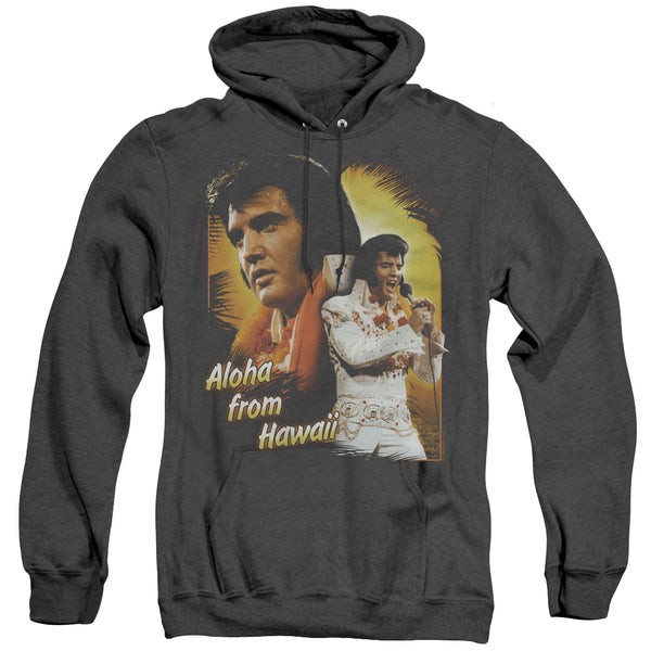 Elvis Presley - Aloha Adult Heather Hoodie