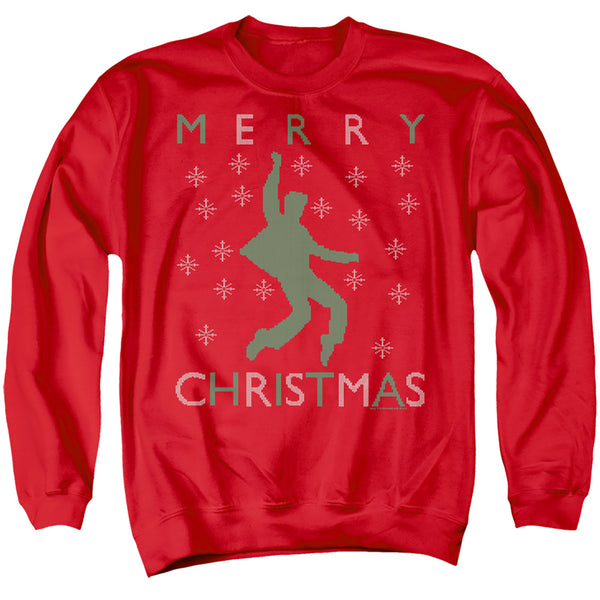 Elvis - Dancing Ugly Christmas Adult Crewneck Sweatshirt