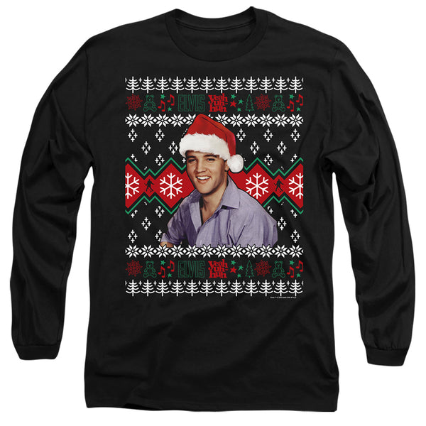 Elvis - Ugly Christmas Sweater Adult Long Sleeve