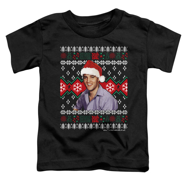 Elvis - Ugly Christmas Sweater Toddler Short Sleeve