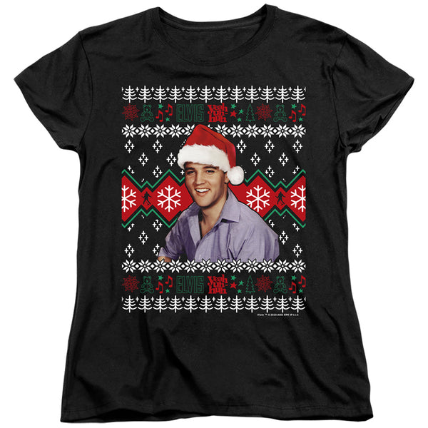 Elvis - Ugly Christmas Sweater Women's Short Sleeve