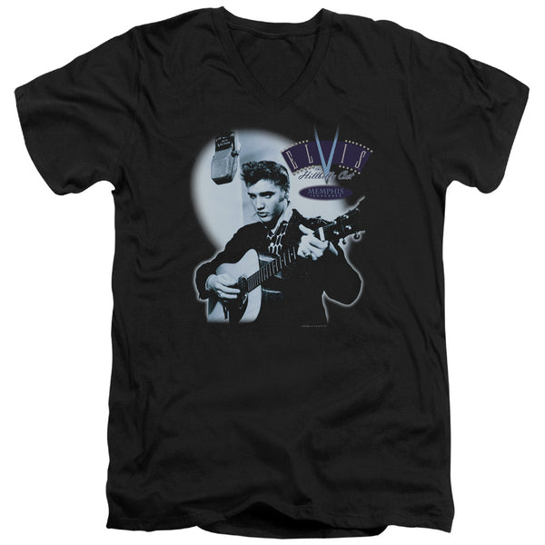 Elvis Presley - Hillbilly Cat Adult Slim Fit V Neck Cotton