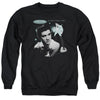 Elvis Presley - Teal Portrait Adult Crewneck Sweatshirt