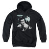 Elvis Presley - Teal Portrait Youth Hooded Sweatshirt