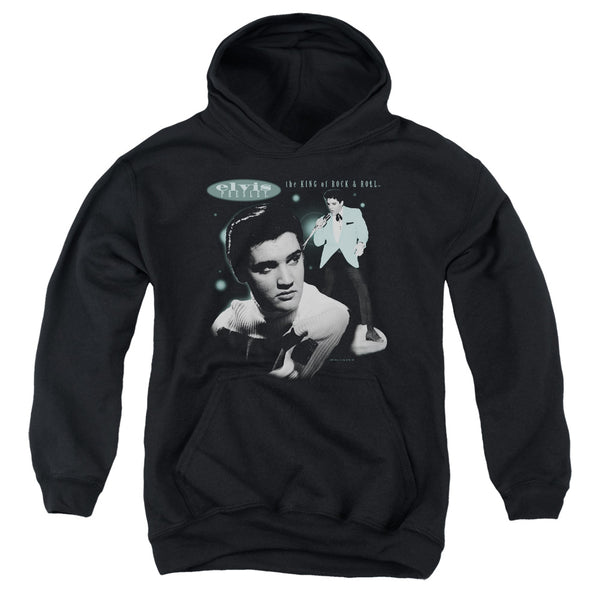Elvis Presley - Teal Portrait Youth Hooded Sweatshirt