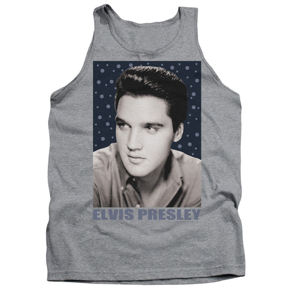 Elvis Presley - Blue Sparkle Adult Tank Top