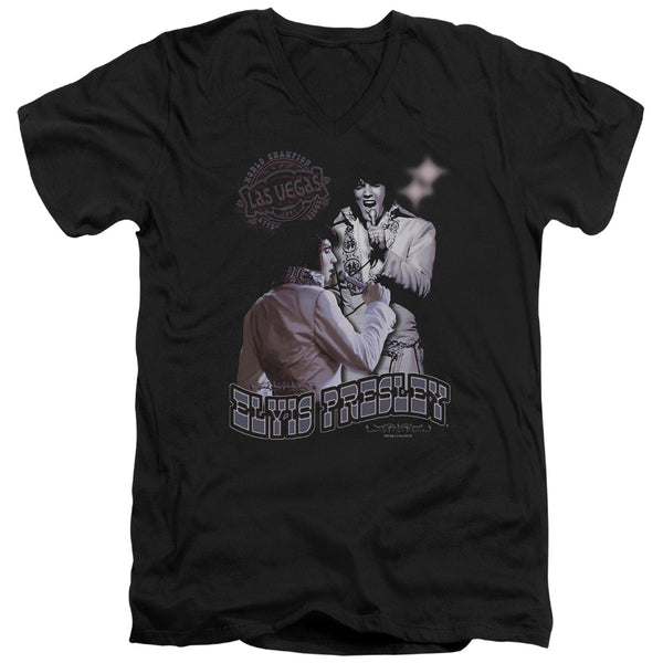 Elvis Presley - Violet Vegas Adult Slim Fit V Neck Cotton
