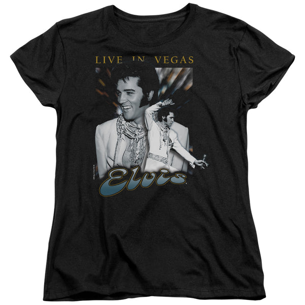 Elvis Presley - Live In Vegas Women's Short Sleeve
