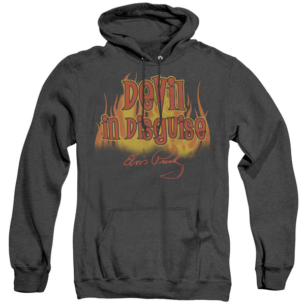 Elvis Presley - Devil In Disguise Adult Heather Hoodie