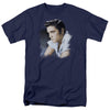 Elvis Presley - Blue Profile Adult Regular Fit Short Sleeve