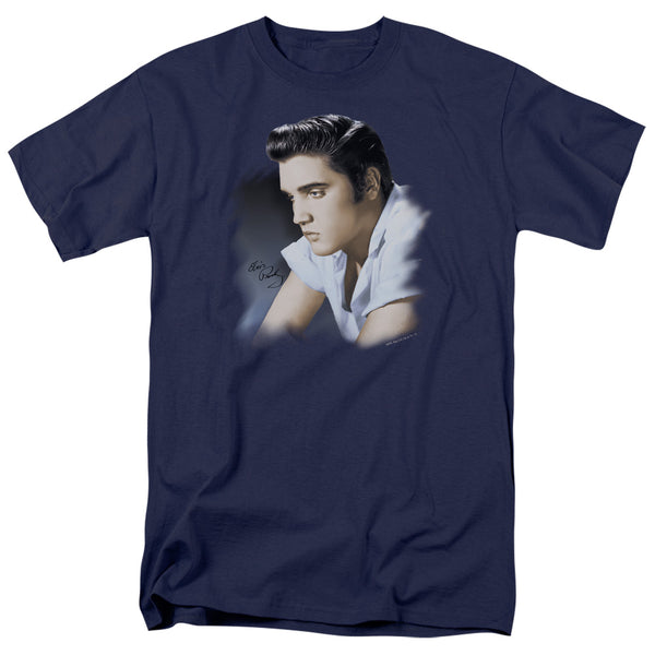 Elvis Presley - Blue Profile Adult Regular Fit Short Sleeve