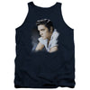 Elvis Presley - Blue Profile Adult Tank Top