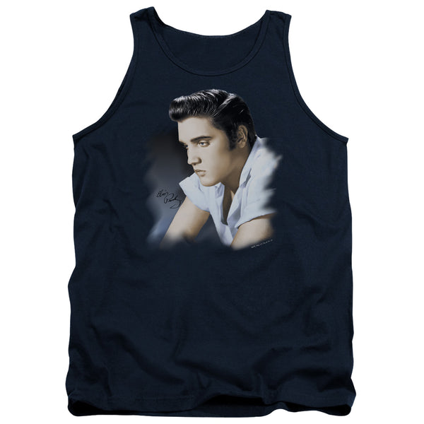 Elvis Presley - Blue Profile Adult Tank Top