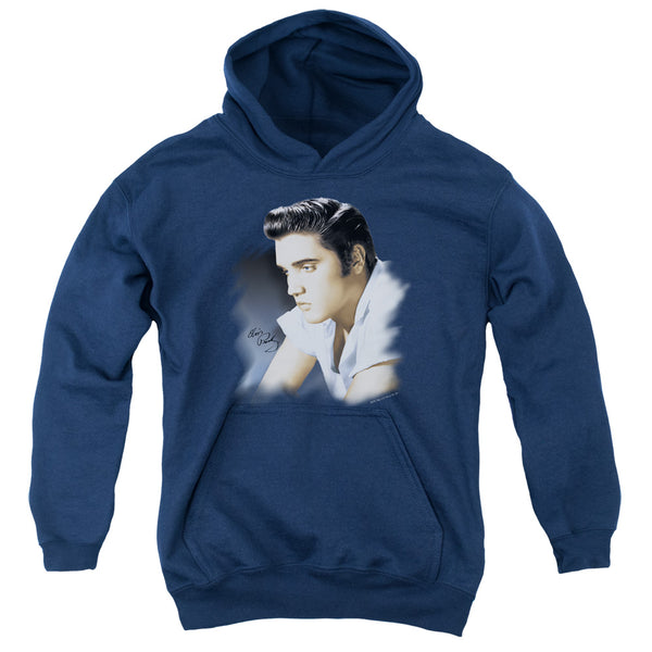 Elvis Presley - Blue Profile Youth Hooded Sweatshirt