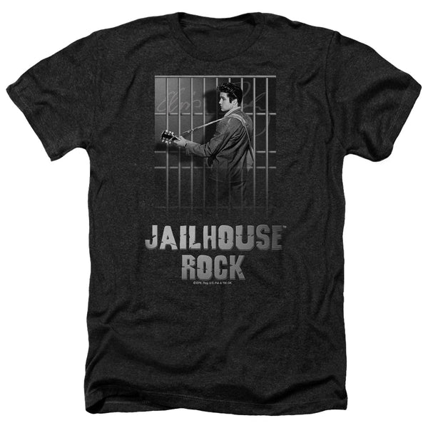 Elvis Presley - Jailhouse Rock Adult Regular Fit Heather Short Sleeve