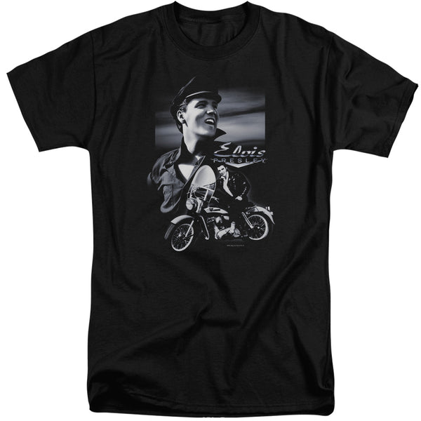 Elvis Presley - Motorcycle Adult Tall Fit Short Sleeve