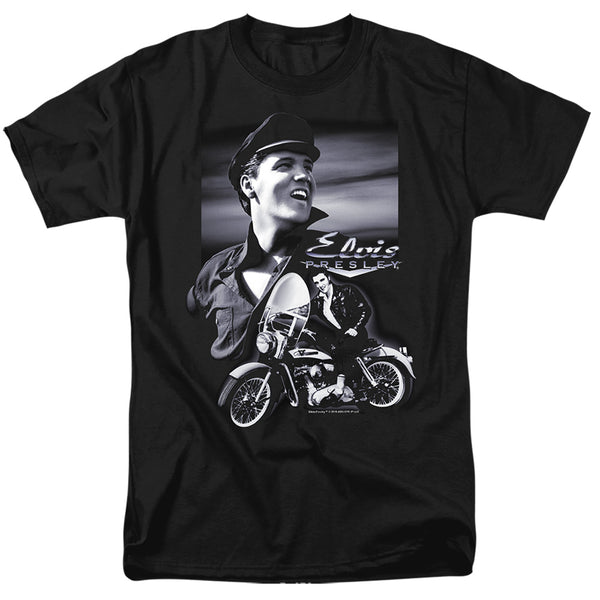 Elvis Presley - Motorcycle Adult Regular Fit Short Sleeve