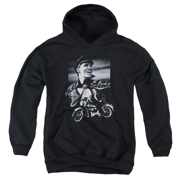 Elvis Presley - Motorcycle Youth Hooded Sweatshirt